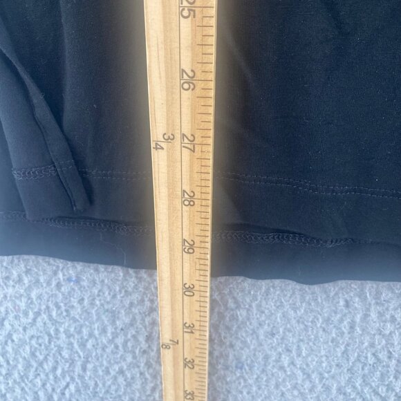 J Jill Top Womens Large Black Wearever Short Sleeve Pullover Stretch Side Slit - Picture 9 of 10